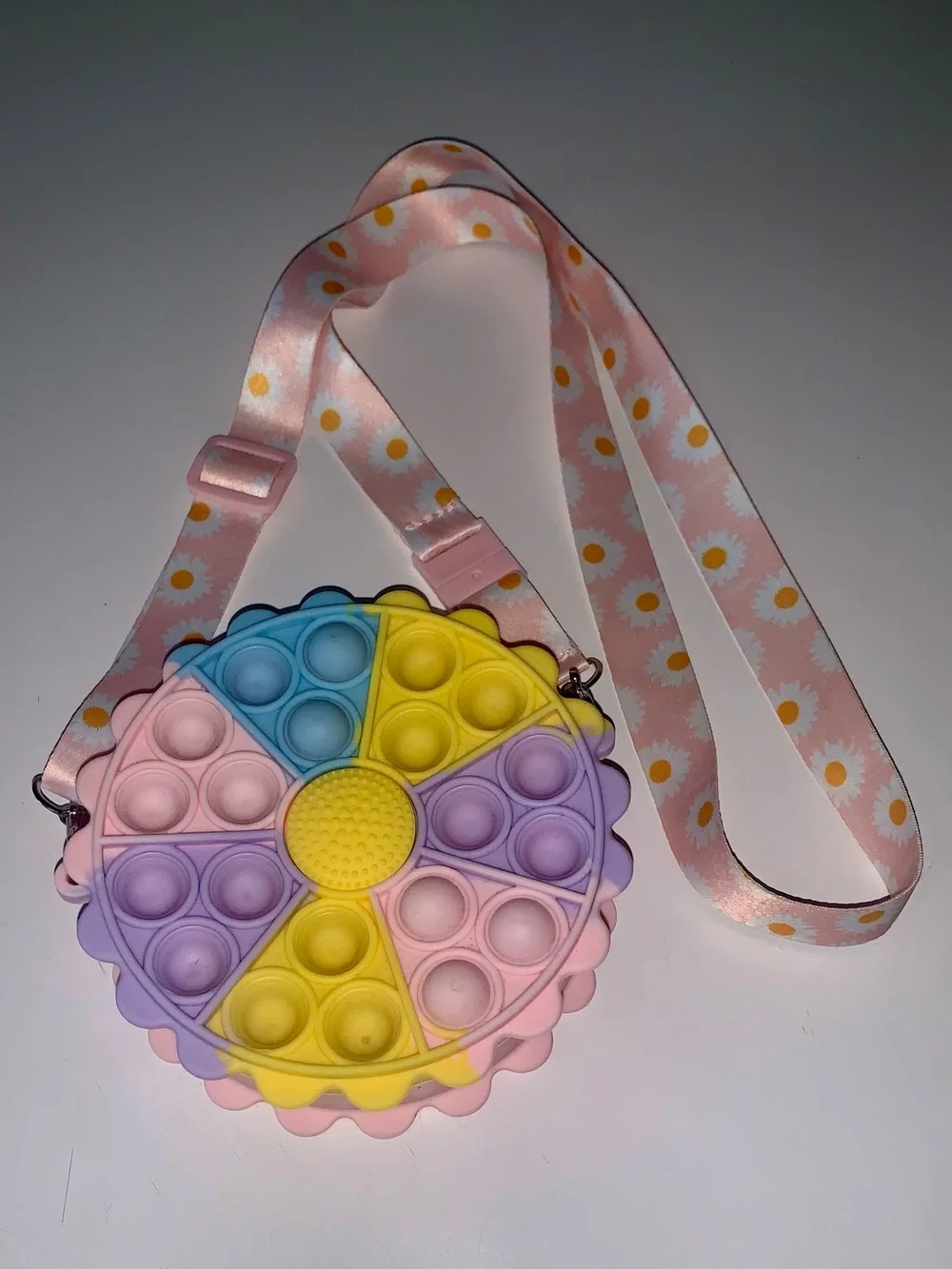 Pop Fidget Flower Crossbody Bag Pastel Pop It Purse 3 for $15